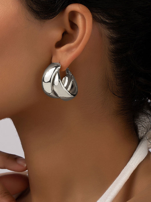 Aretes Redondos de Diseño Contemporáneo Europa América - Estilo Personalizado - Image 10