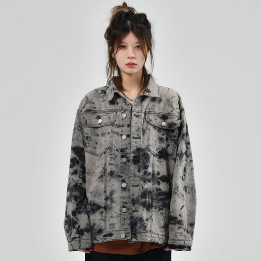 Chaqueta Denim Tie Dye Retro Original para Mujer