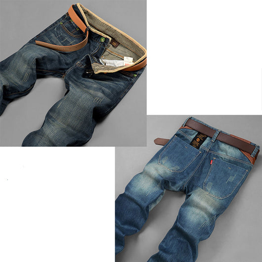 Jeans Rectos Holgados Tendencia Juvenil Marca Casual Ajustado - Image 25