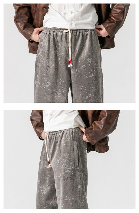Pantalones de Chándal Gruesos Talla Grande Estilo Hanfu Mejorado - Image 11