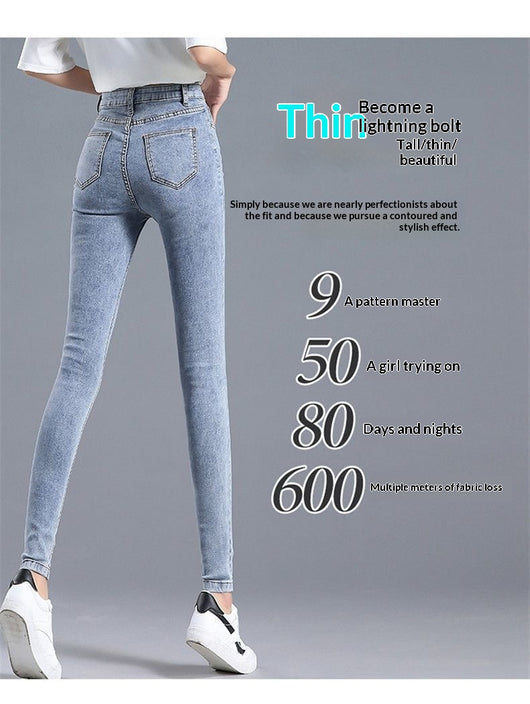 Jeans de Cintura Alta Ajustados para Mujer con Forro de Polar - Image 25