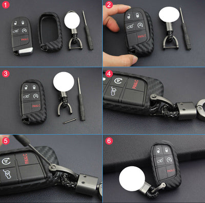 Funda Protectora de Fibra de Carbono para Llaves Dodge, Chrysler y Fiat - Image 14