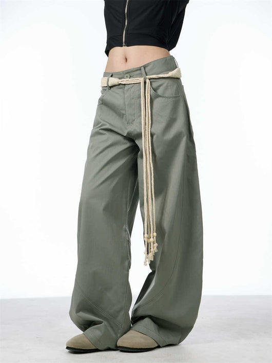 Pantalones Palazzo Sueltos de Talle Alto - Estilo Urbano Moderno - Image 4