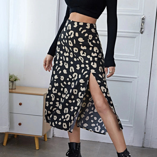 Falda Estampada Cintura Alta Slim - Image 6