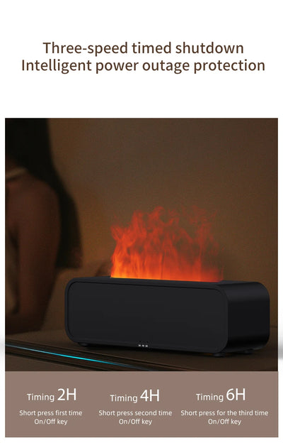 Difusor de Aroma con Efecto Llama Dinámico, Control Remoto y Luces Sincronizadas con Música - Image 18