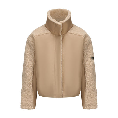 Abrigo de Lana de Cordero Oversized Retro de Manga Larga para Mujer - Image 9