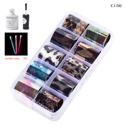 Set de 12 Láminas Decorativas para Uñas - Transferencias Nail Art - Image 64