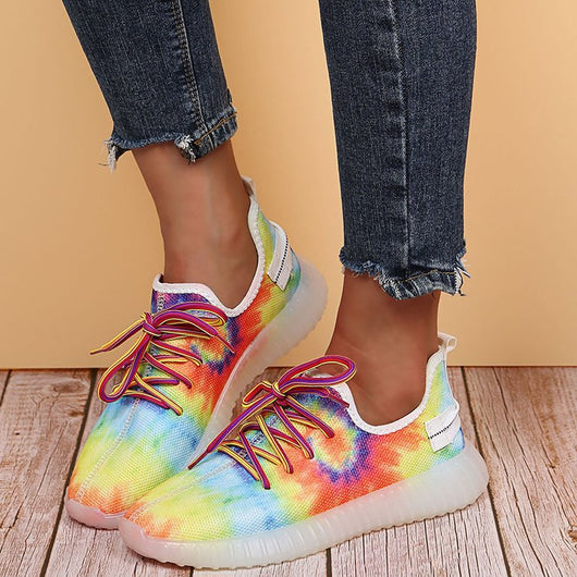 Tenis Casuales Tie-Dye con Malla Transpirable - Image 4