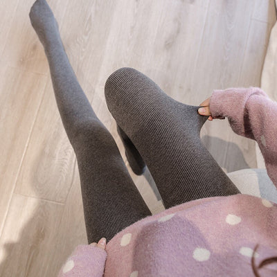 Leggings de Algodón Puro Cintura Alta Reductores con Forro Térmico - Image 8