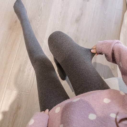 Leggings de Algodón Puro Cintura Alta Reductores con Forro Térmico - Image 8