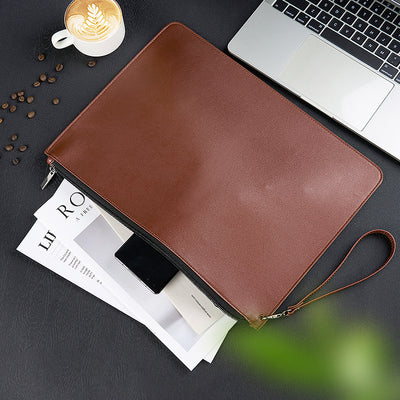 Organizador de Cuero Impermeable de Alta Capacidad para Contratos y Documentos - Image 2