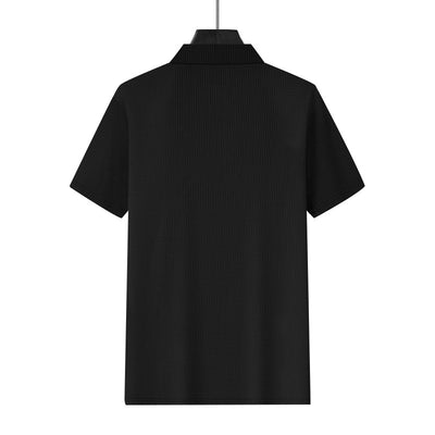 Polo Deportivo Hombre Cuello V Tejido Waffle Manga Corta Suelta - Image 47