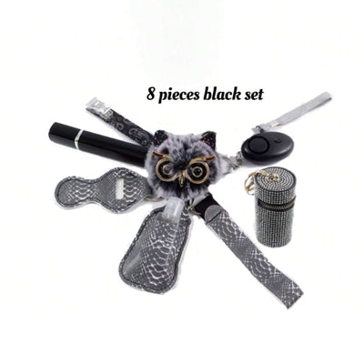 Set de 8 Búhos Negros Decorativos - Image 2