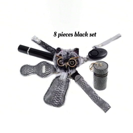 Set de 8 Búhos Negros Decorativos - Image 2