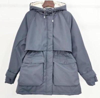 Abrigo de Invierno con Capucha de Piel Natural de Mapache y Zorro - Plumón para Mujer - Image 6