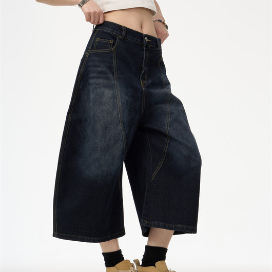 Jeans Retro Americano Primavera con Bordado en Espalda