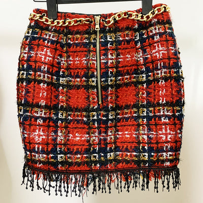 Abrigo de Lana Florentine Rojo con Corbata Integrada - Image 6