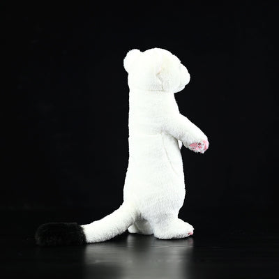 Peluche Hurón Blanco de Pie - Muñeco Quitanieve - Image 2