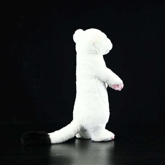 Peluche Hurón Blanco de Pie - Muñeco Quitanieve - Image 2