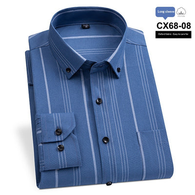 Camisa Oxford Slim Fit a Rayas para Hombre con Bolsillos - Image 10