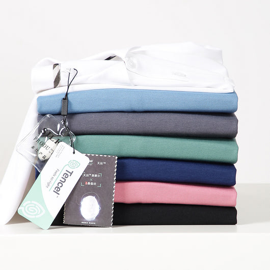 Camiseta de Manga Corta en Tencel Lyocell y Seda Natural - Image 2