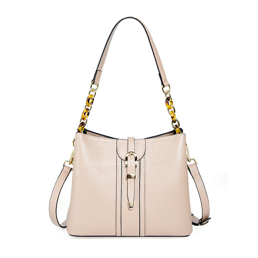 Bolso Bucket de Cuero Genuino Gran Capacidad - Image 3