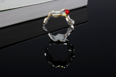 Anillo de Gema Hoja Exuberante - Image 10