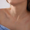 Collar de Plata 925 Ojo Turquesa con Diseño de Pestaña