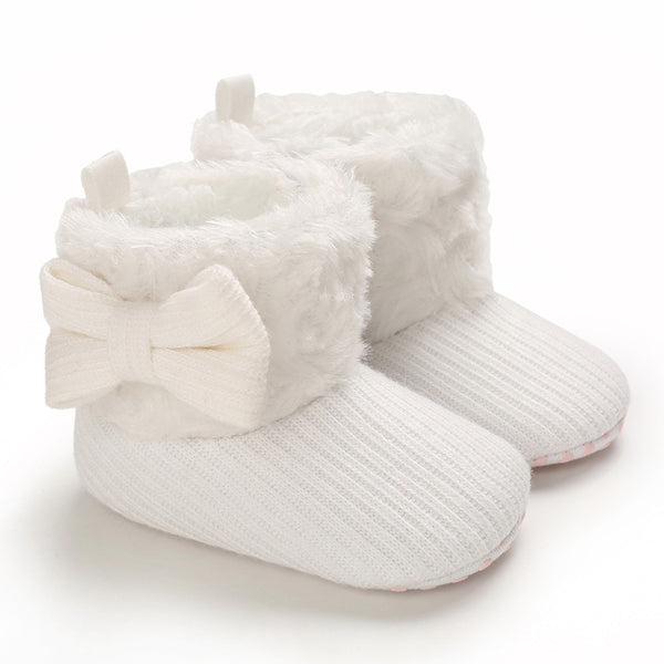 Botitas de Nieve para Bebés 0-1 Años con Diseño de Moño Tejido - Image 6