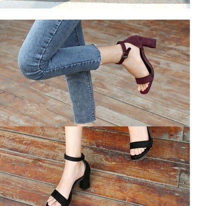 Tacones Romanos con Hebilla - Altura Media Multiuso para Mujer - Image 13