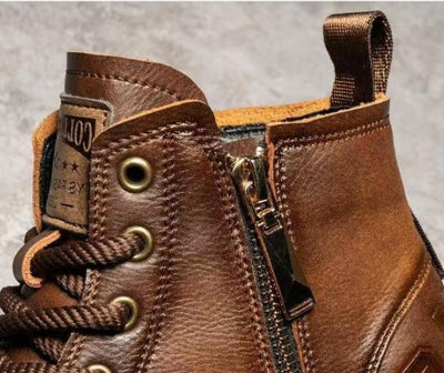 Botas de Trabajo Retro Estilo Británico para Hombre - Image 14