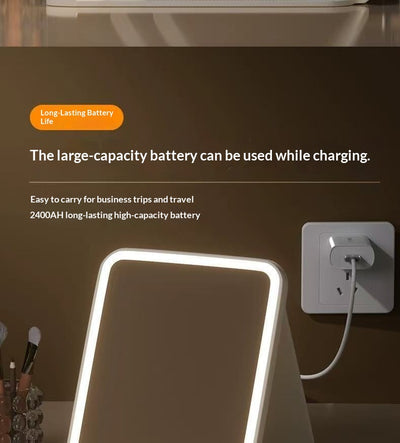 Espejo de Maquillaje LED Portátil Plegable con Luz Integrada - Image 20