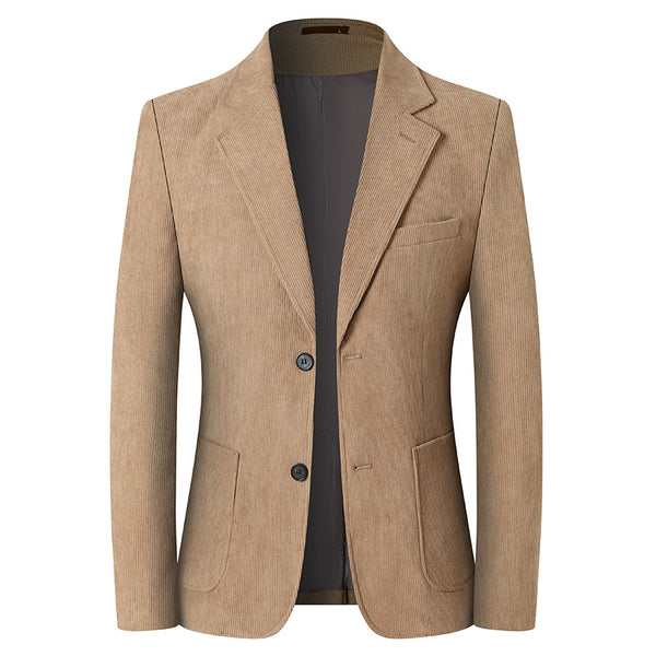 Blazer Casual de Lujo en Color Sólido para Hombre