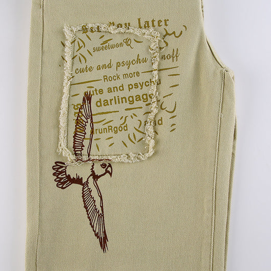 Pantalones Vaqueros Estampados Ajuste Americano para Mujer - Image 11