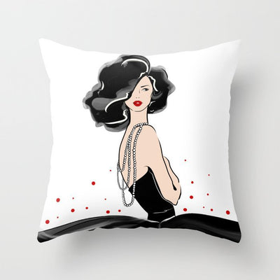 Funda de Almohada Tacto Melocotón con Estampado Moderno - Image 3
