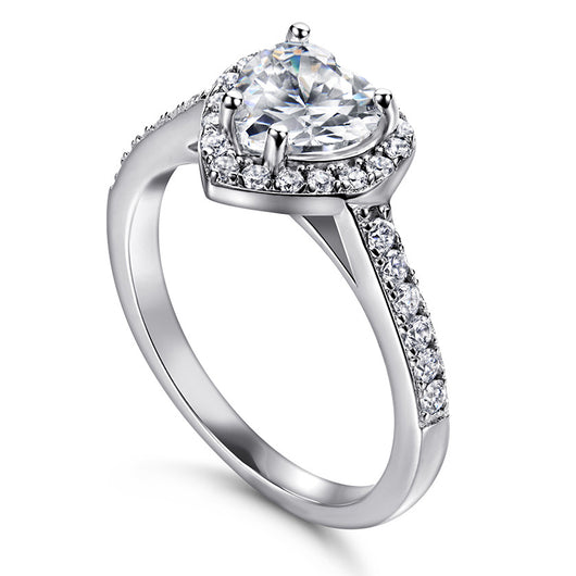 Anillo de Corazón en Plata 925 con Circonita - Elegancia y Brillo Duradero - Image 9