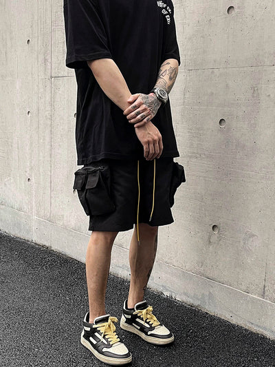 Pantalones Funcionales con Bolsillos Tridimensionales y Cordón Ajustable
