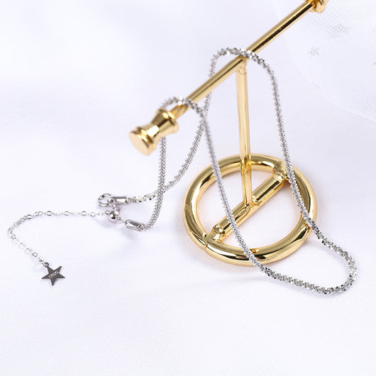 Cadena de Plata Esterlina para Clavícula - Diseño Coreano y Europeo - Image 7