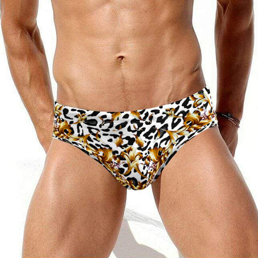 Bóxer de Baño Estampado Leopardo Cintura Baja Fitness - Image 12