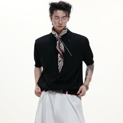 Polo Slim Fit con Efecto Frío y Cierre Oblicuo - Image 14