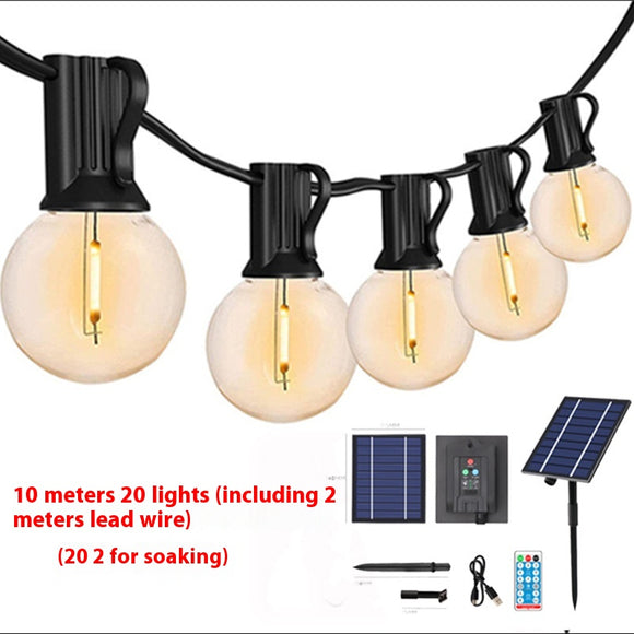 Luces Solares Decorativas Estilo Retro para Camping y Celebraciones