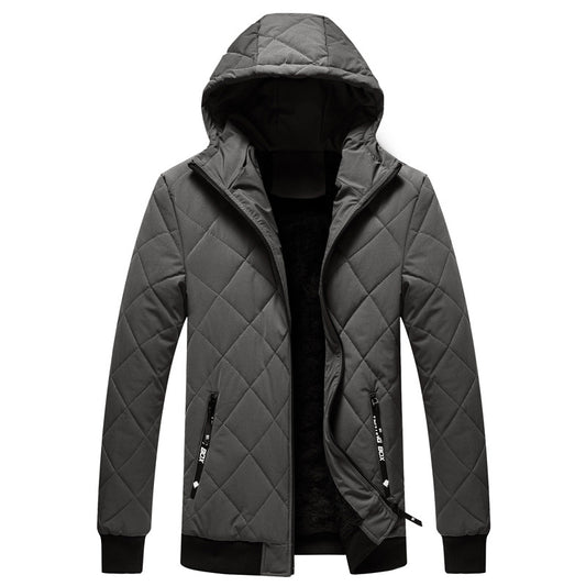 Chaqueta Térmica de Algodón con Capucha para Hombre
