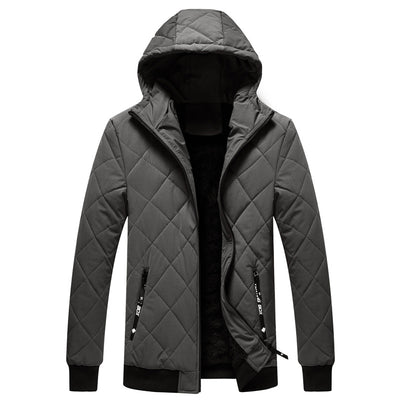 Chaqueta Térmica de Algodón con Capucha para Hombre