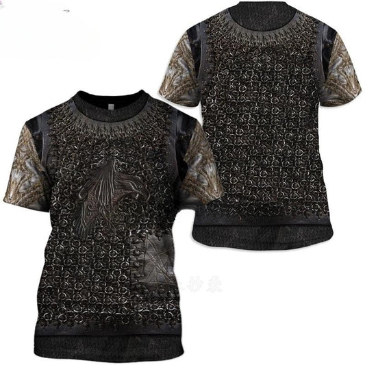 Playera Halloween 3D de Hombre con Diseño Tatuaje Digital - Image 2