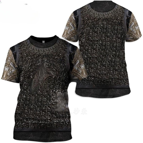 Playera Halloween 3D de Hombre con Diseño Tatuaje Digital