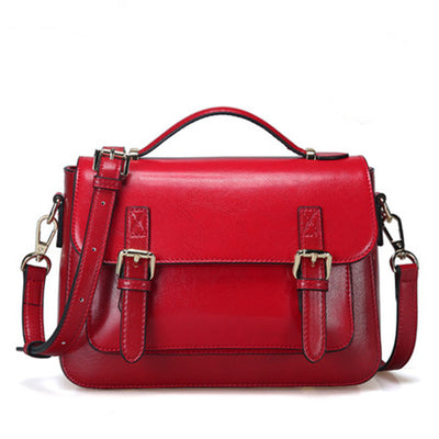 Bolso Mensajero de Cuero Genuino para Mujer - Image 4