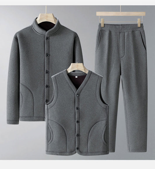 Traje Deportivo de Terciopelo Talla Grande para Hombre - Image 20
