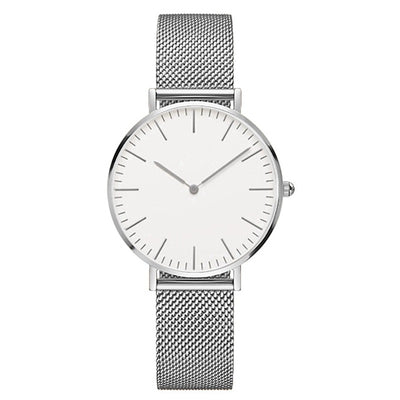 Reloj de Hombre Cuarzo Oro Rosa Ultra Delgado con Correa de Acero Doble Aguja - Image 5