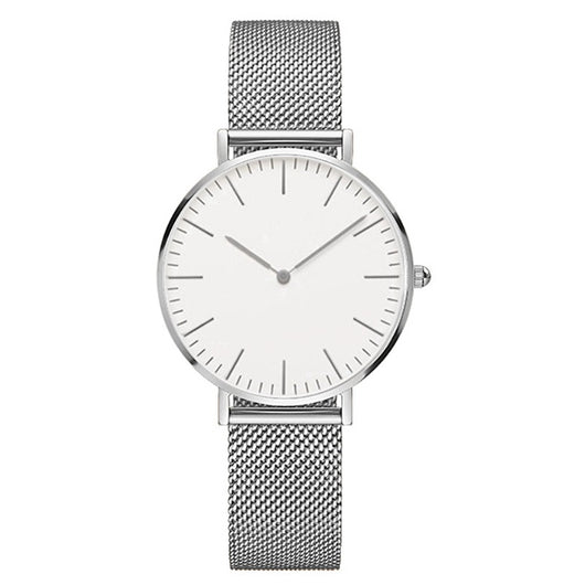 Reloj de Hombre Cuarzo Oro Rosa Ultra Delgado con Correa de Acero Doble Aguja - Image 5
