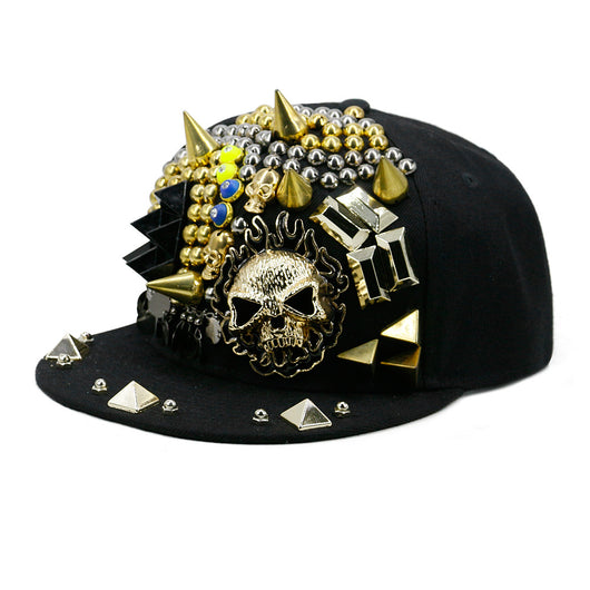 Gorra de Béisbol Plana Ghost Flame con Remaches - Image 7